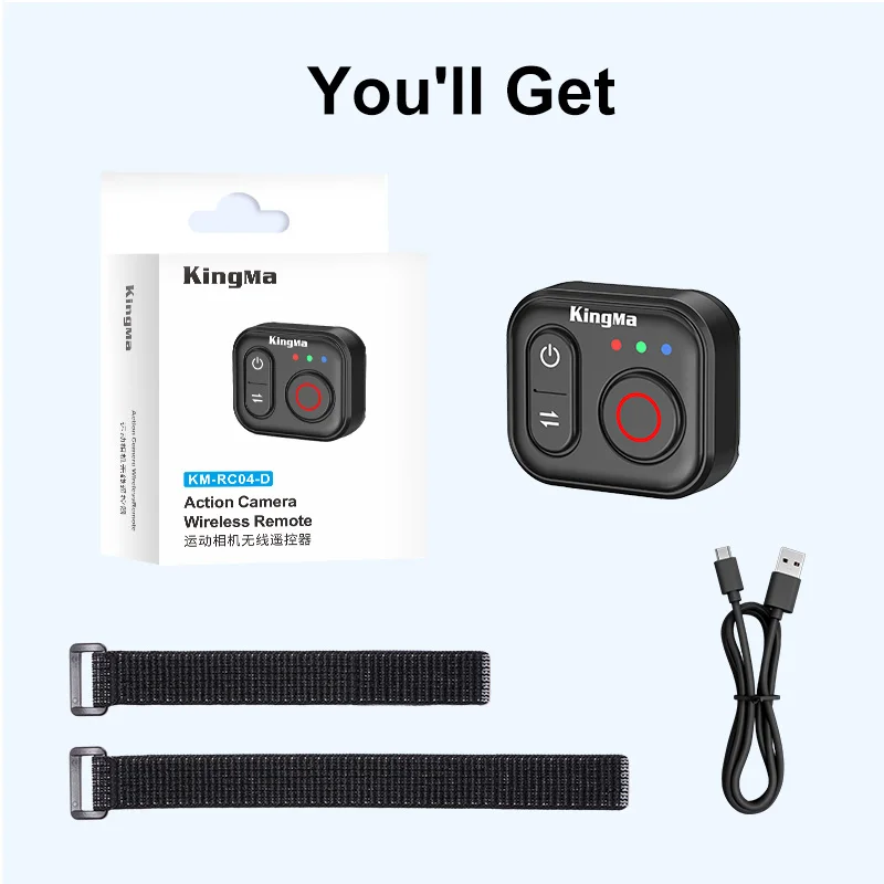 DJI 오스모 액션 6 5 프로 4 카메라용 무선 블루투스 리모컨 손목 스트랩 촬영 셔터 릴리즈 버튼 컨트롤러 45,400원