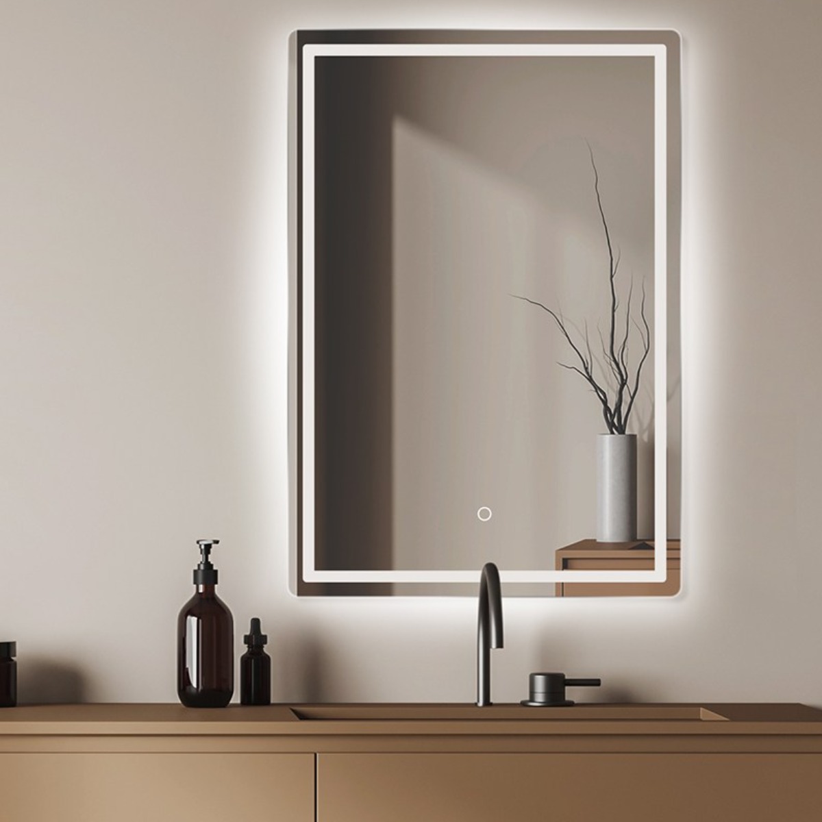 루미나 사각 LED 조명 거울 229,000원