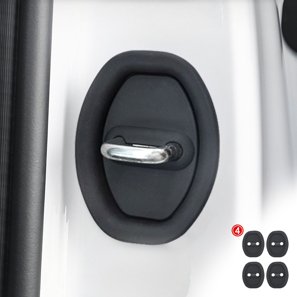 LXU 자동차 도어 스트라이커 커버 쇳소리 차단 녹방지 보호캡 4P 세트 8,400원