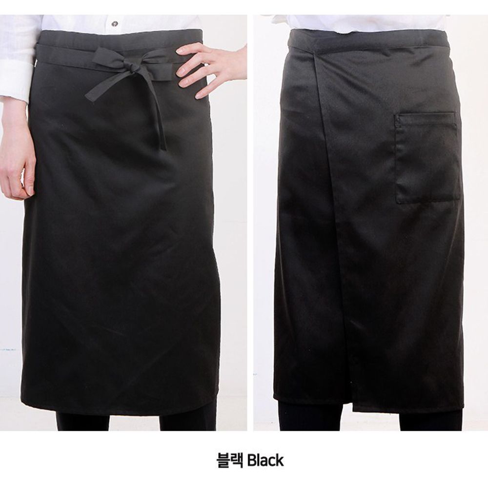 무배 당출 큐 주방 공방 공예 주방 쉐프 허리 작업 블랙 롱 앞치마 14,400원