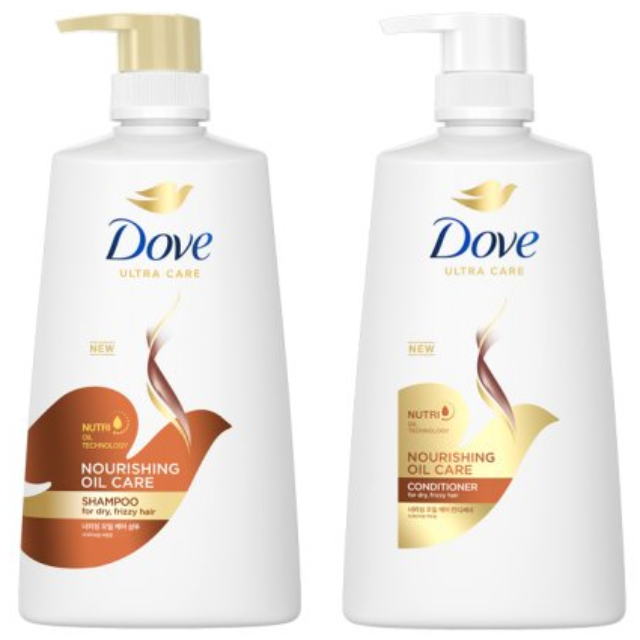 도브 극건성 모발 케어 너리싱 오일 샴푸+린스 세트 13,500원