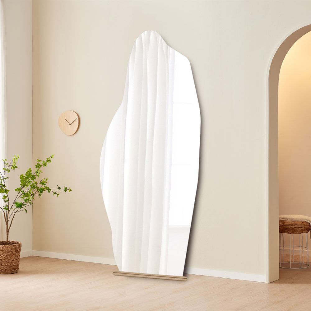 온미러 조약돌 비정형 전신거울 현관 노프레임 대형 카페 미용실 인테리어 벽부착 84,600원