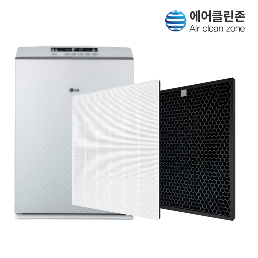 [에어클린존] LG/엘지 휘센 공기청정기 LA-P 시리즈 국산H13 호환필터, H13헤파1+활성탄 탈취1 / SET, 1개 31,000원