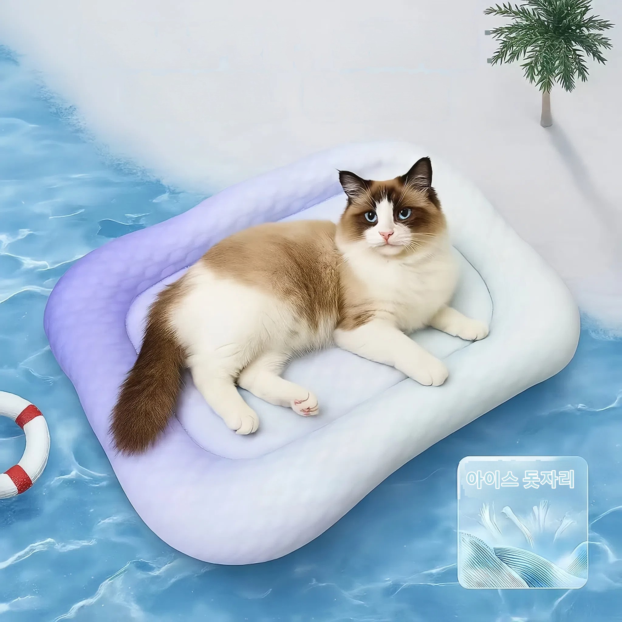 KBKXOZ 사계/아이스 네스트 아이스 패드 절강아지 쿨방석 반려동물 아이스 쿨매트/순면 방석 고양이 집/개집 14,240원