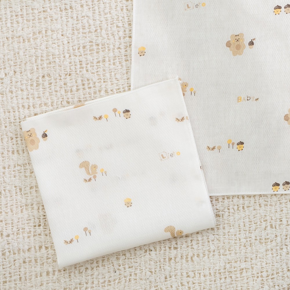 리에또베이비 신생아 무형광 순면 엠보 가제 손수건 10매 12,400원