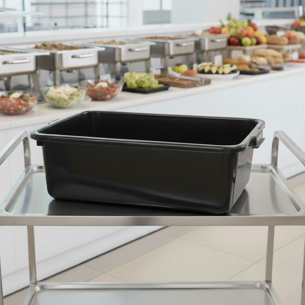 리빙메이트 온더키친 국산 업소용 서빙카 버싱박스 식기수거함, 블랙, 1개 10,300원