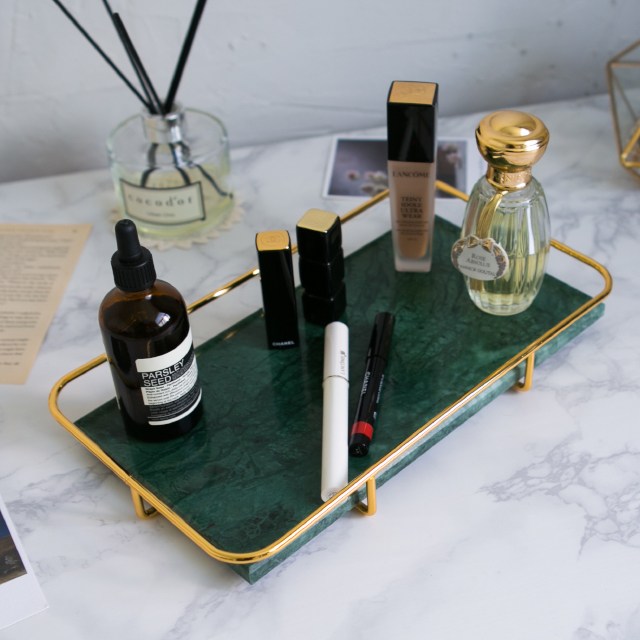 엔틱and데코 대리석 마블 트레이 골드 바스켓 28,900원