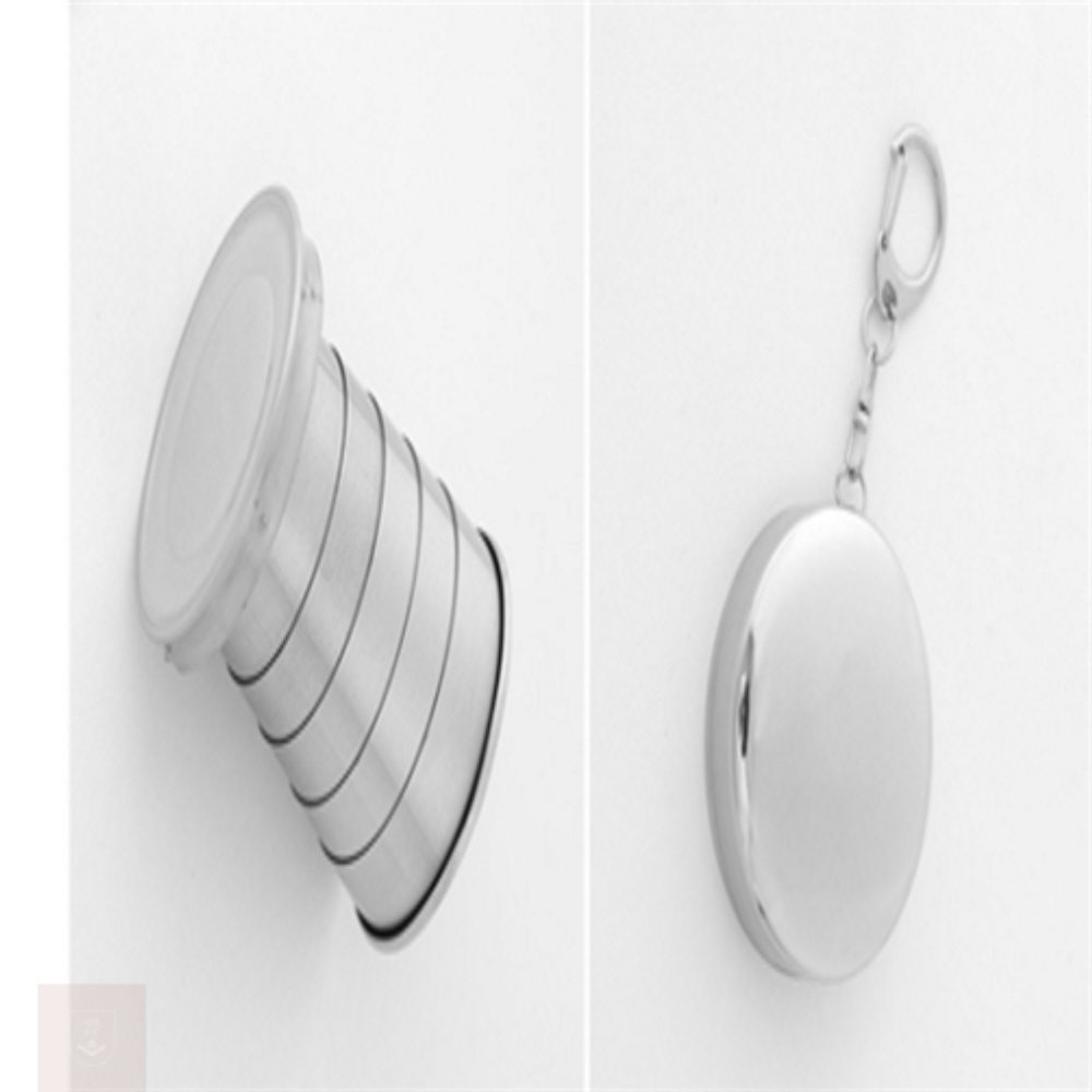 돼지네만물상 캠핑용컵 스텐물컵 휴대용 스텐 자바라 접이식 캠핑컵 75ml 2,400원