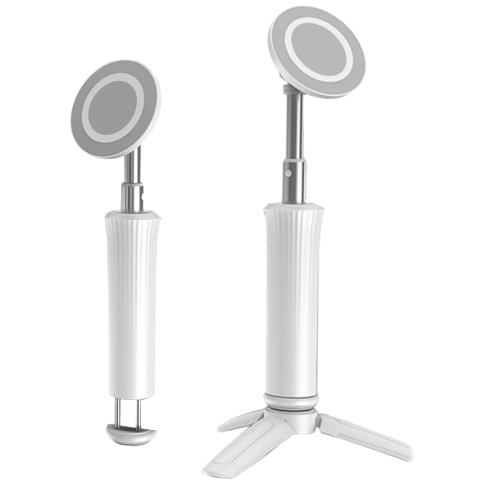 2in1 맥세이프 미니 삼각대 기내용 여행용 접이식 거치대 360도 자유각도 설정 휴대용 초소형, 1개, 화이트 15,900원