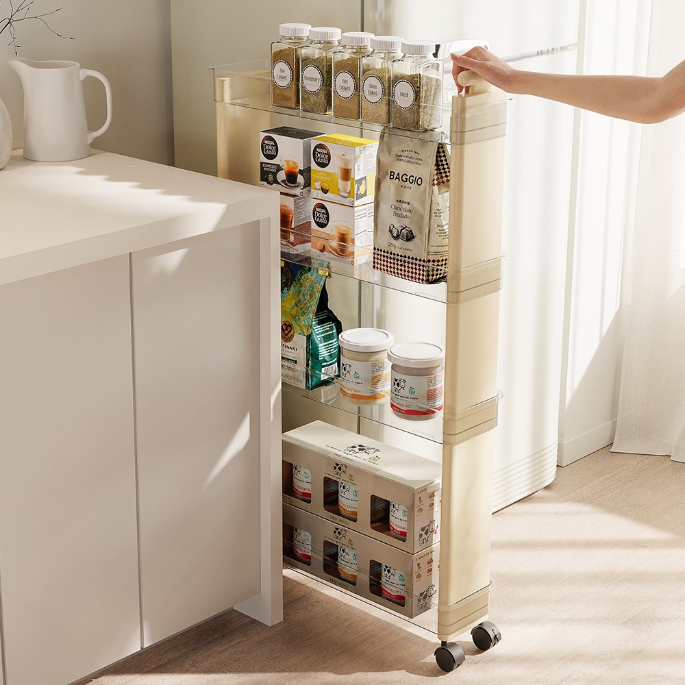 홈비 한뼘 틈새 이동식 트롤리 선반 58,900원