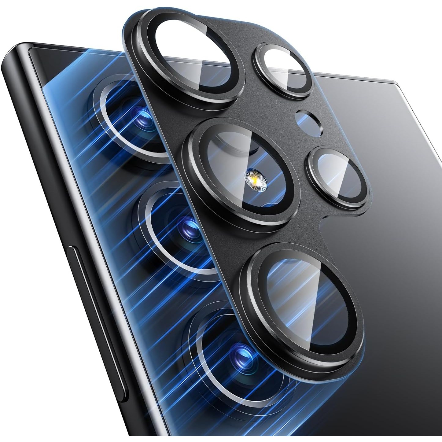 헤미션 S25/S26 플러스 울트라 카메라 보호필름 풀커버 일체형 프레임 메탈 9H강화유리, 2개 16,290원