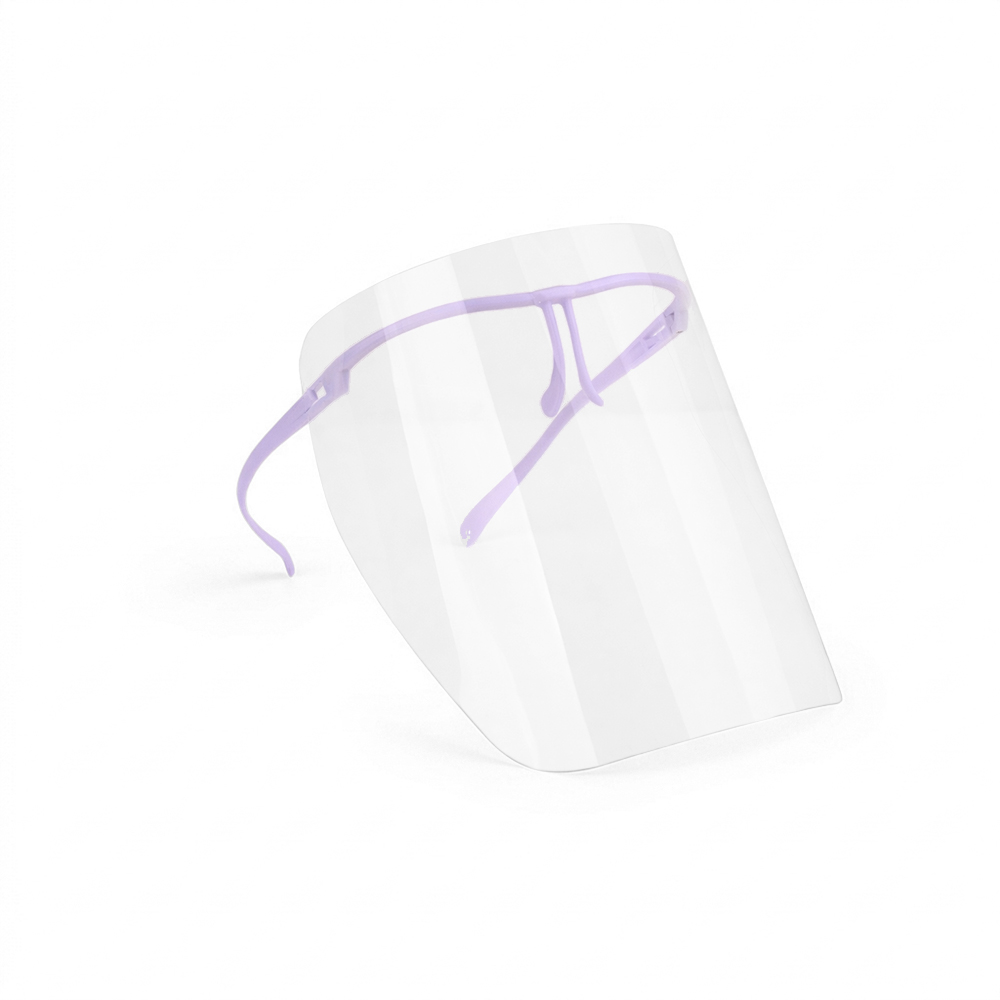 위생 페이스쉴드 안면보호대 비말방지 김서림방지 안경형 투명 페이스가드 퍼플 병원 방역 보호구, 퍼플, 1세트, 1개입 10,000원