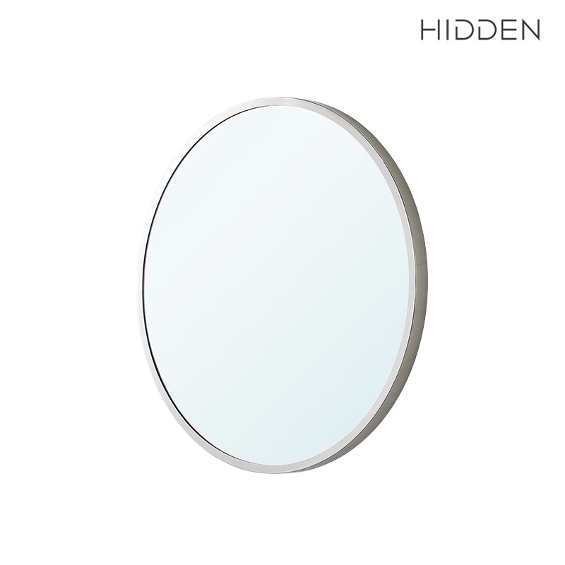 히든바스 스테인리스 원형거울 600파이 니켈 프레임, 크림 132,000원