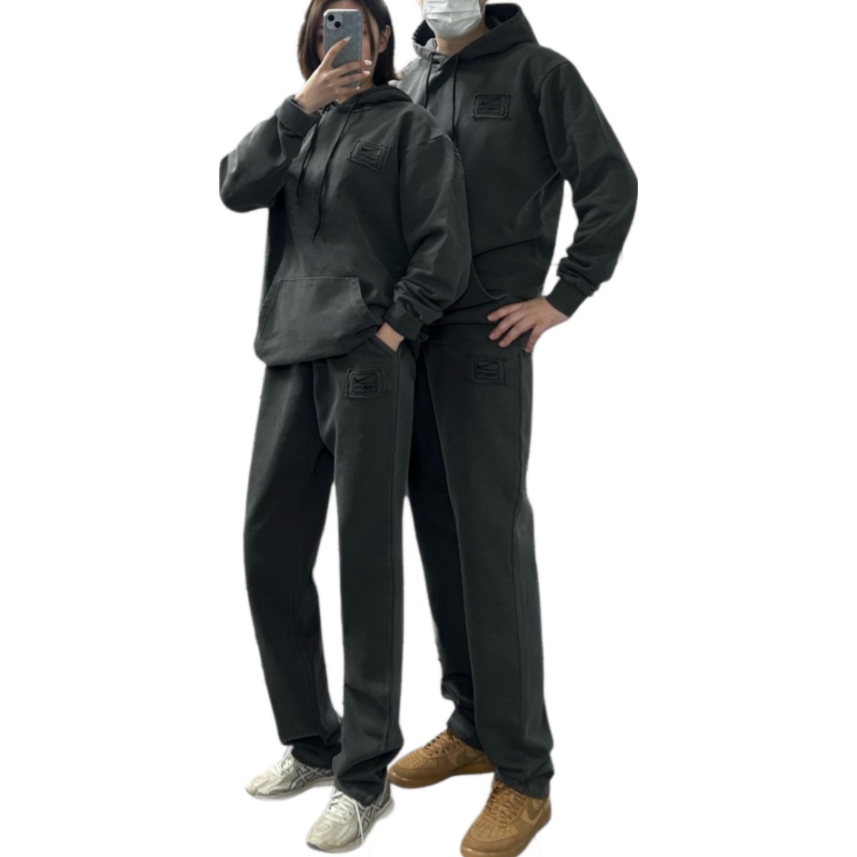 나이키 스투시 바이오 후드 트레이닝 세트 커플 단체복 남여공용 봄신상 AA 99,000원