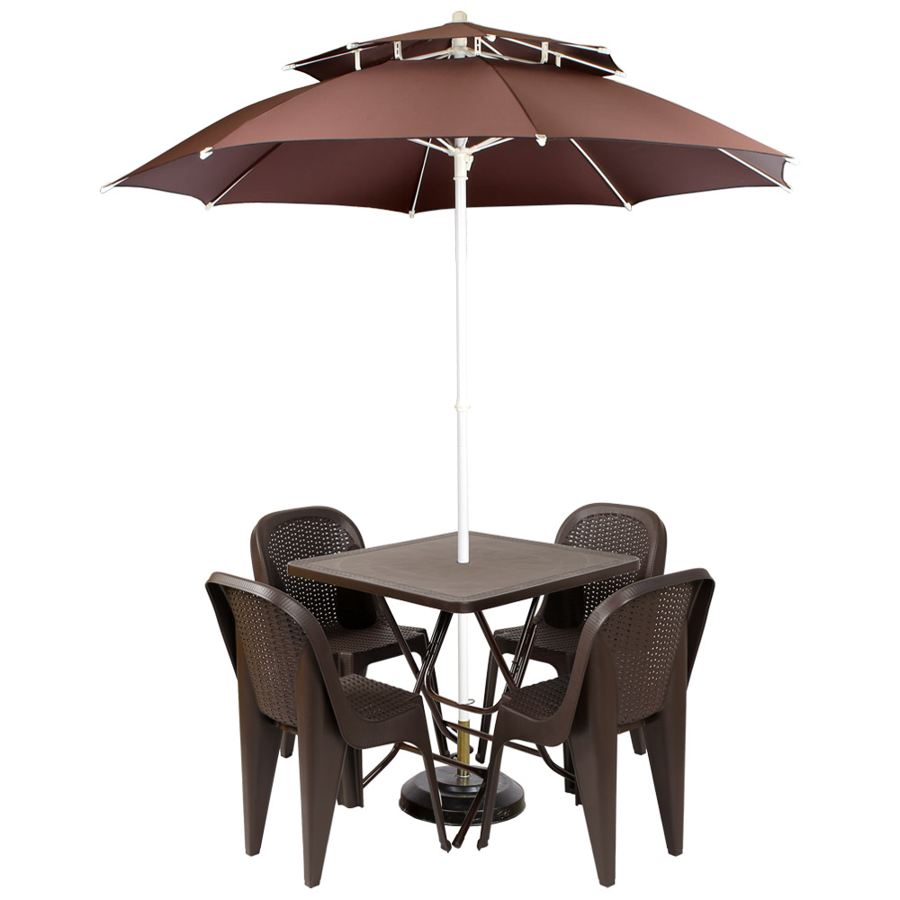 (창신) 국산 특허 원터치 파라솔세트 테이블 라탄등받이 의자 편의점 야외 153,900원