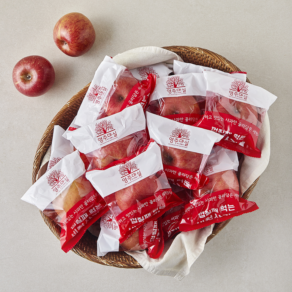 [로켓프레시] 영주마실 세척사과 소과 25~30입 36,340원