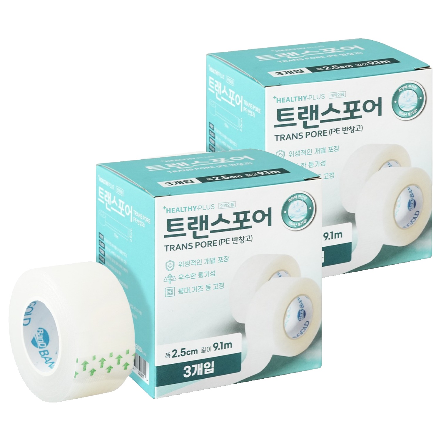 헬씨플러스 트렌스포어 반창고, 2개, 3개입 16,200원