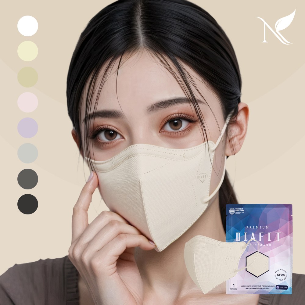 다이아핏 KF94 새부리형 국내생산 중형 마스크 파우치형 16,880원