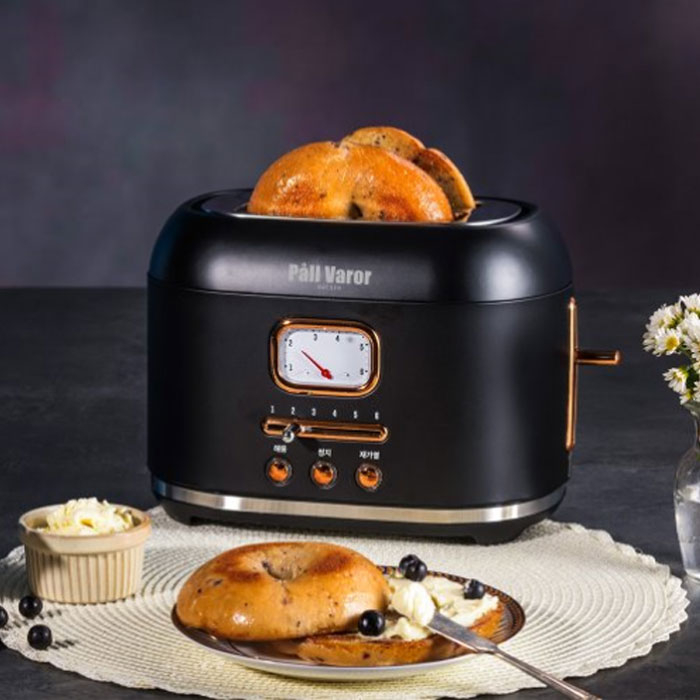 북유럽 스타일 6단 굽기 전기 팝업 토스터기, 블랙 39,440원
