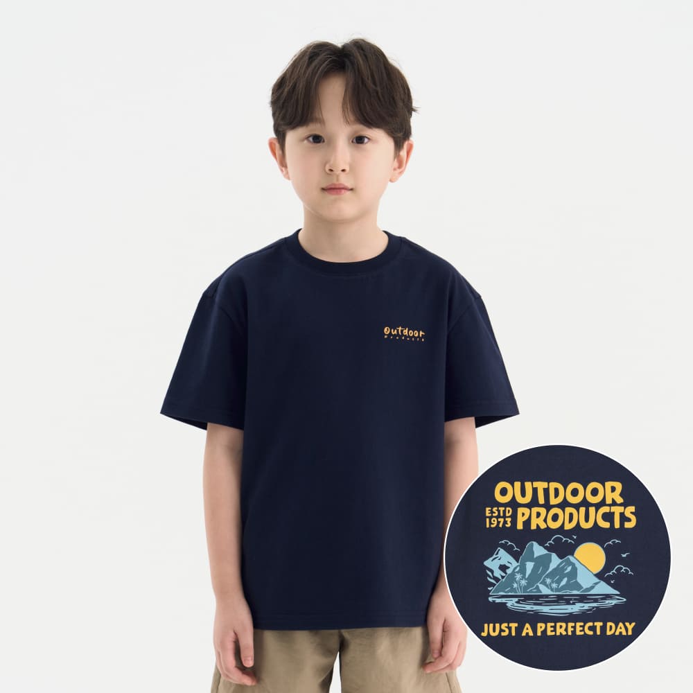 아웃도어프로덕츠 키즈 백 그래픽 반소매 티셔츠 OD269ISS23 27,000원