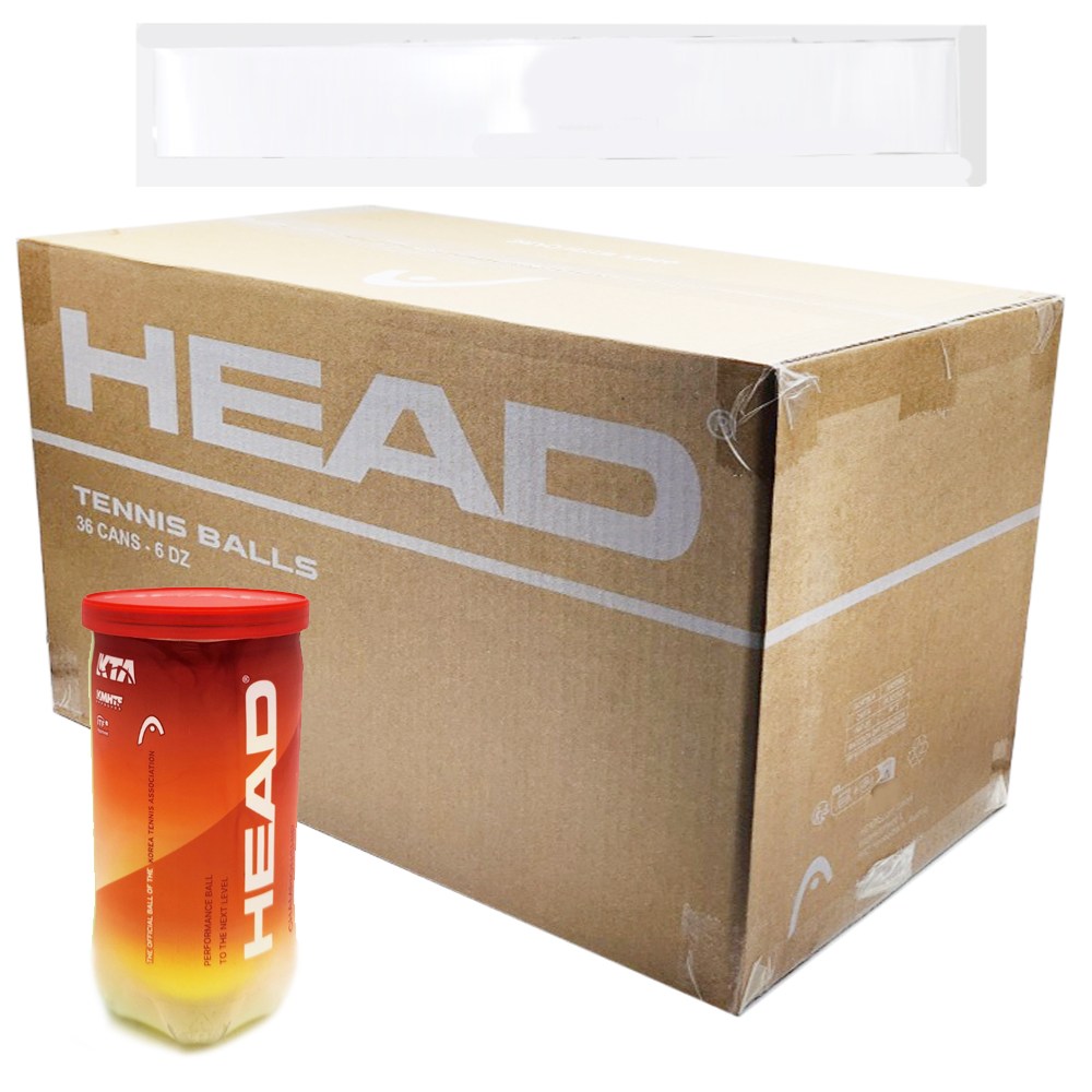 헤드 챔피언쉽 테니스공 테니스볼 캔볼 1박스(36캔/72볼) 사은품 그립1p 135,000원