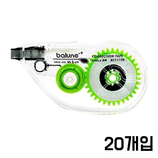 바르네 수정테이프(5mmX8m) BCT-1158/223071/수정테이프 20개입 26,400원