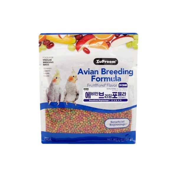주프림 아비앙 과일펠렛 중형 907g 앵무새 먹이 펠릿 번식용 사료, 907g, 1개 33,000원