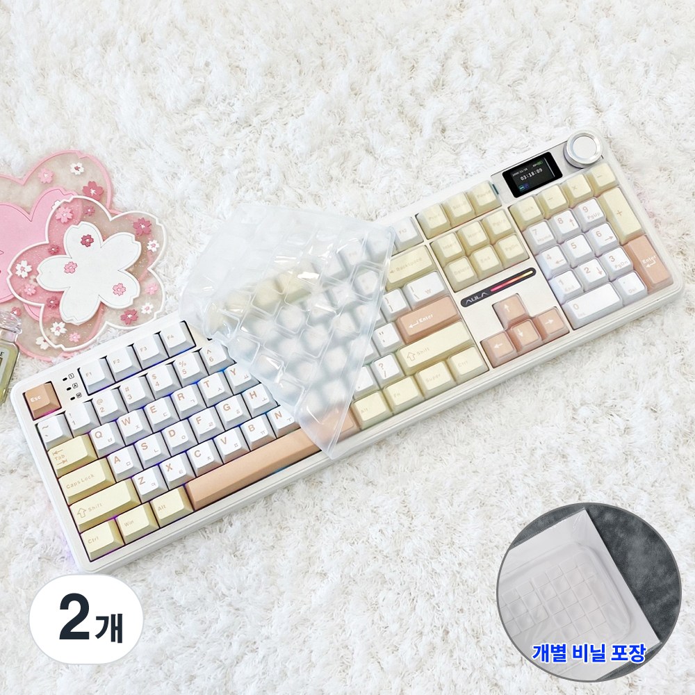 AULA 독거미 F108 PRO 키스킨 실리콘 키보드덮개 커버 9,500원