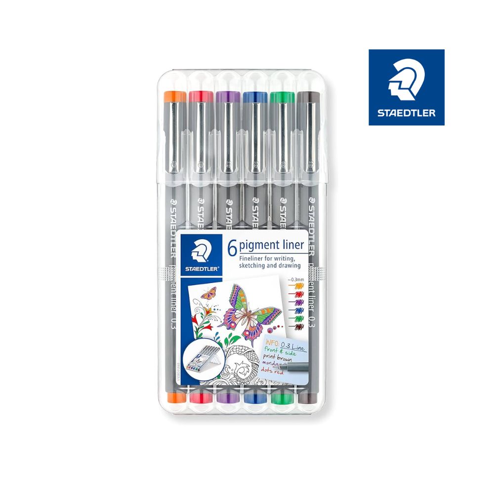 스테들러 6 피그먼트라이너 세트 14,400원