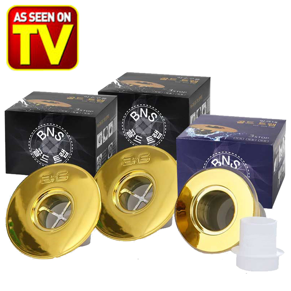 BNS 골드트랩 배수구왕 3종세트 배수구 하수구 냄새 차단 트랩 덮개 29,800원