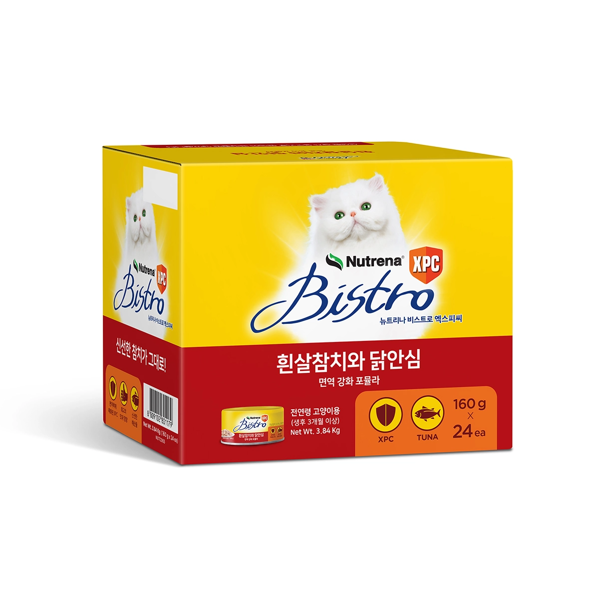 뉴트리나 참치와 닭안심 고양이용 비스트로 캔 21,890원