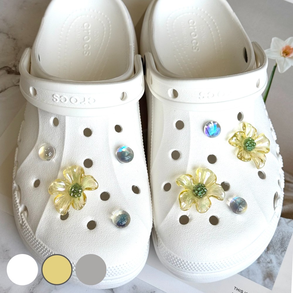 앤체인 프리미엄 슈즈참 꽃 풀라워 파츠 세트 3종 12,300원