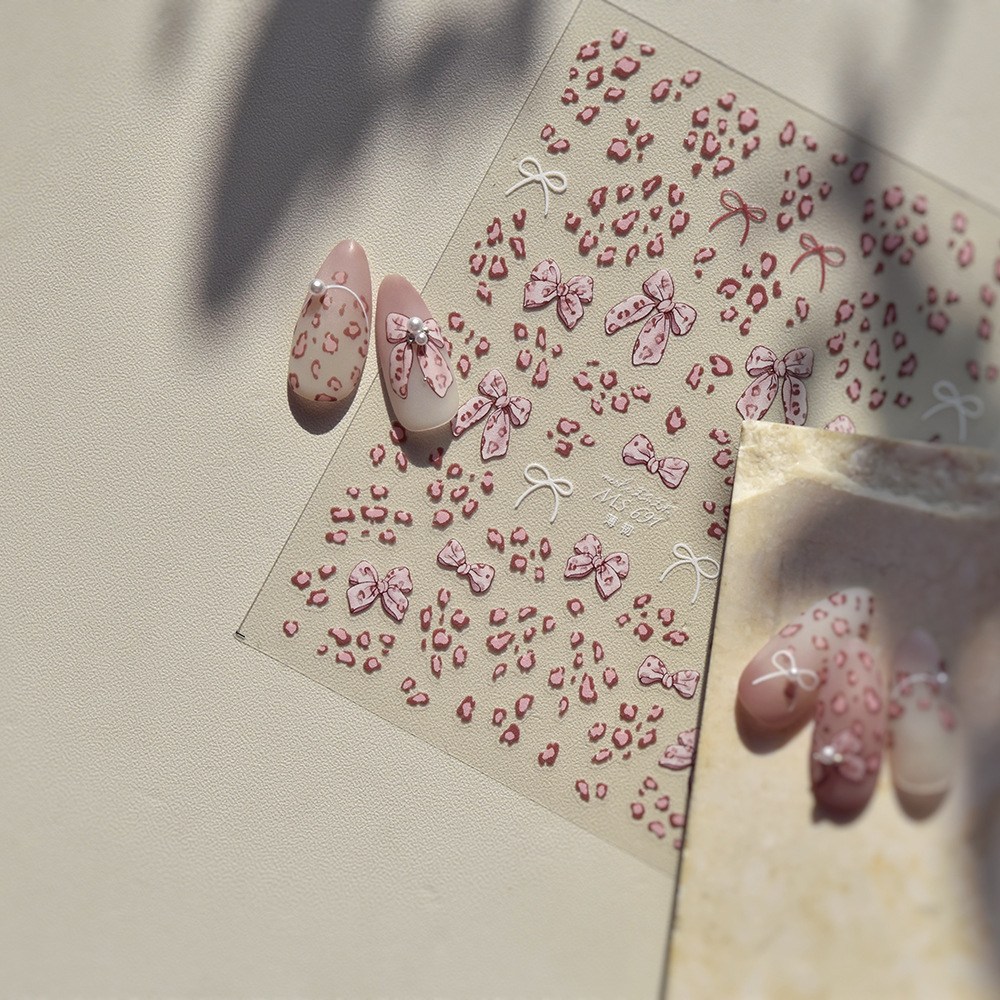 [디비투] 호피리본 네일스티커 셀프네일재료, 1개, H-02 3,200원