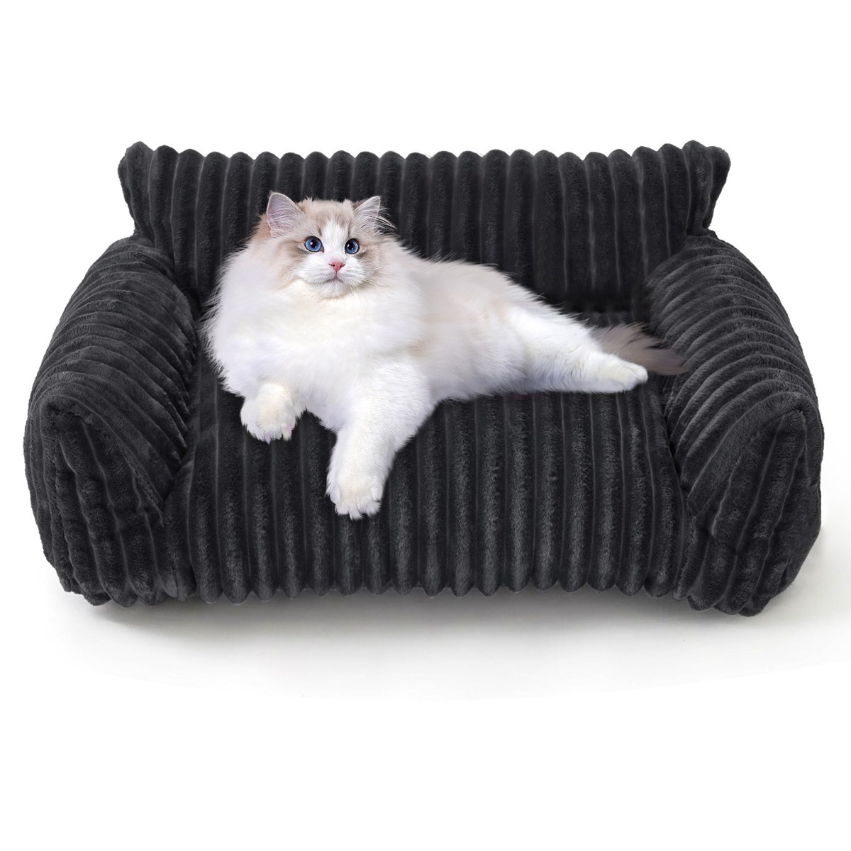 고양이 소파 스크래쳐 보호 커버 방석 펫 구름 소파 탈부착 세탁 천 라지 캣독 공용 애완동물, 1개, 블랙 26,000원