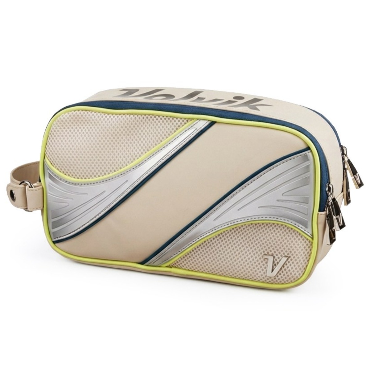 볼빅 VBEB 퍼포먼스 절개 패턴 투웨이 남녀공용 골프 파우치 골프공가방, VBEB 골프파우치 베이지, 1개 39,800원