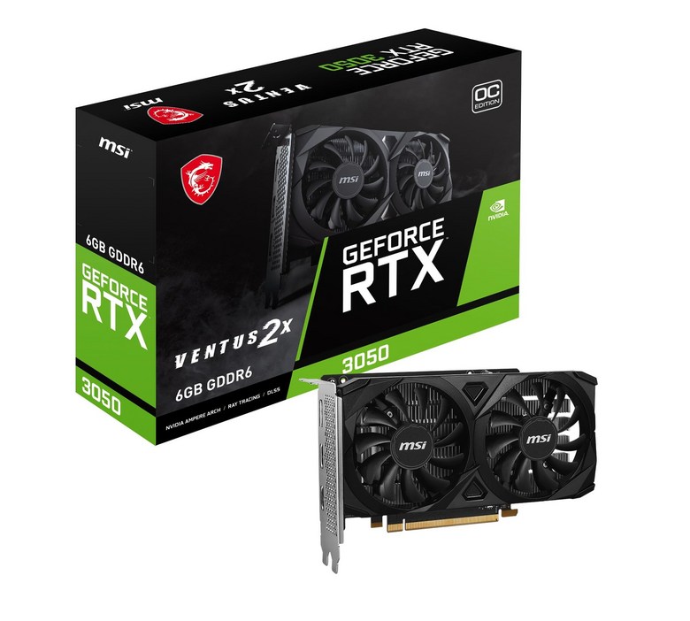 MSI GeForce RTX 3050 VENTUS 2X E 6G OC 그래픽 카드 VD8926 365,170원
