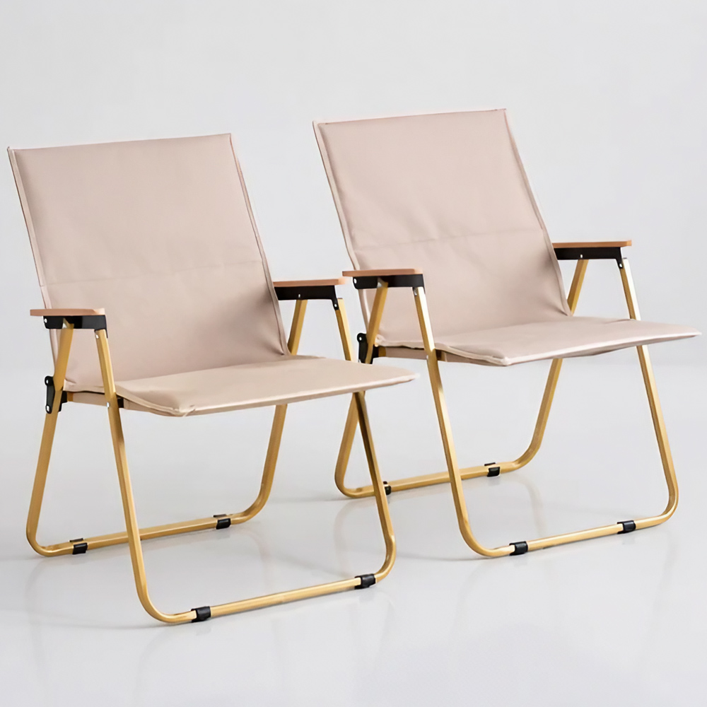 캠프텐버 고급형 튼튼한 접이식 캠핑의자, 2개, 샌드 베이지 41,000원