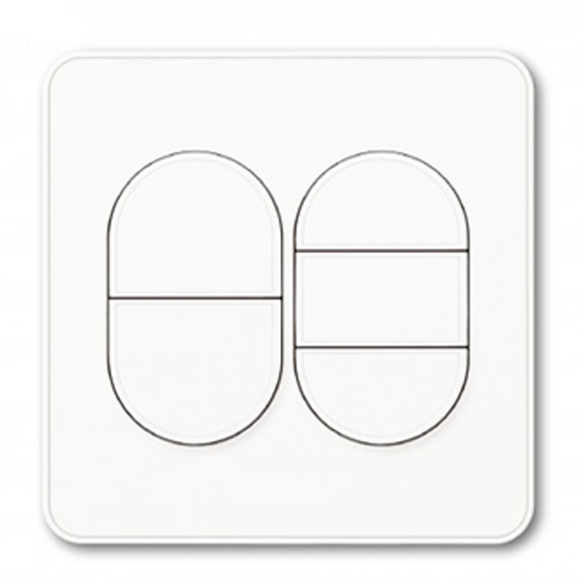 진흥 J시리즈 무로고 화이트 단로 5구 스위치, 3개 23,700원