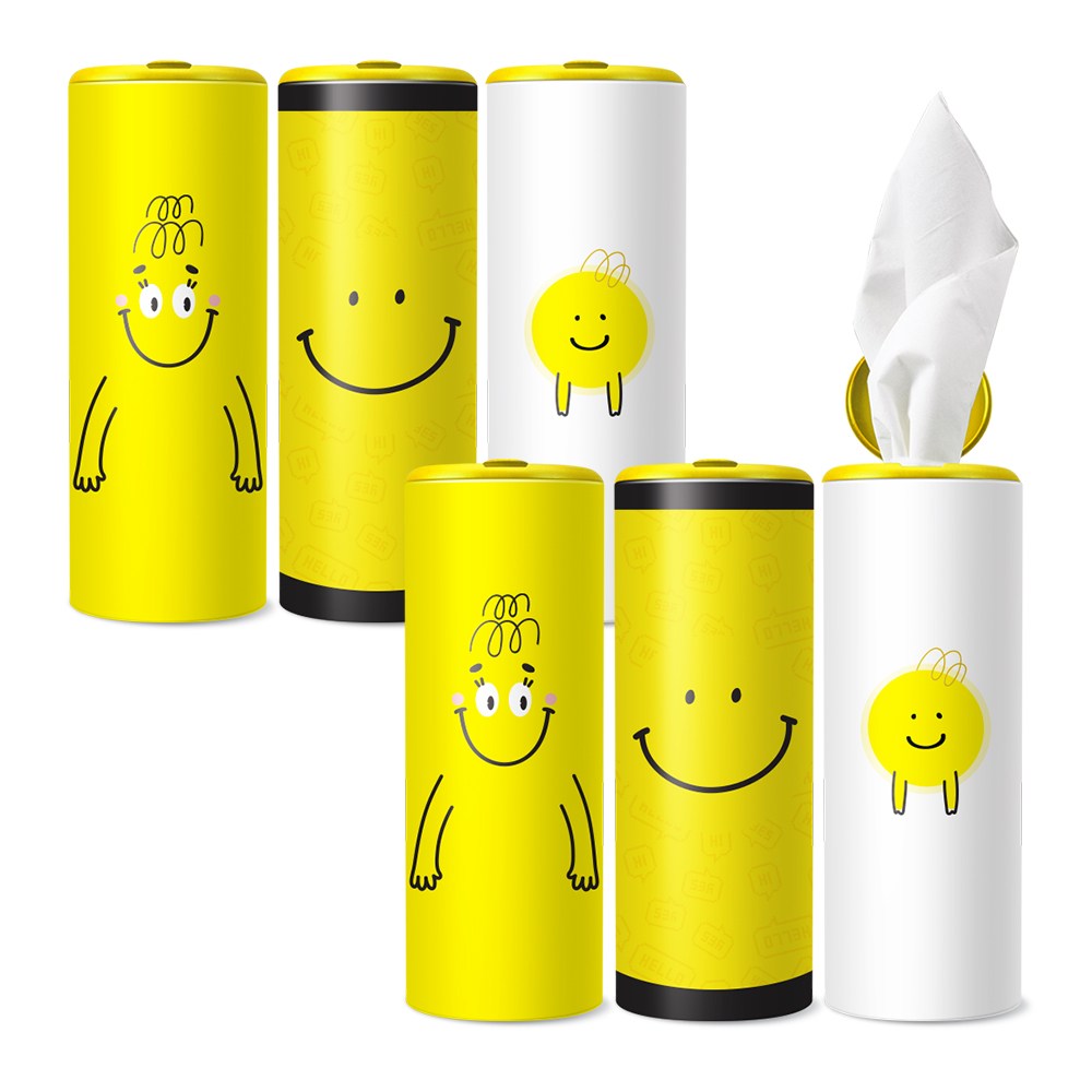 슬림티슈 6P [패밀리스마일] / 슬림티슈 스마일시리즈 프리미엄 차량용티슈 휴대용티슈 13,600원