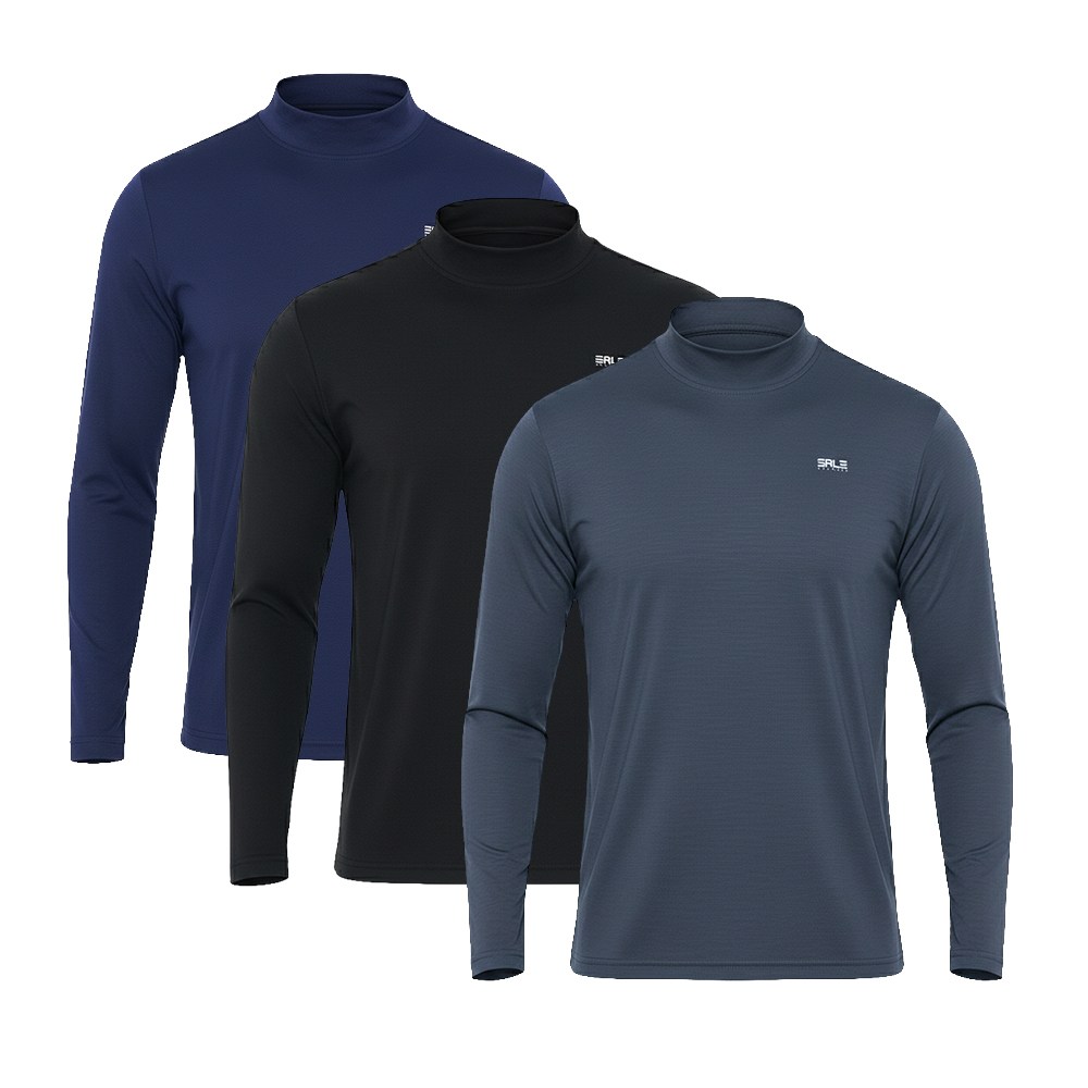 3종세트 기능성 남성 피치 기모 반목티셔츠 빅사이즈 기능성 긴팔티 베이직 반목티 26,900원