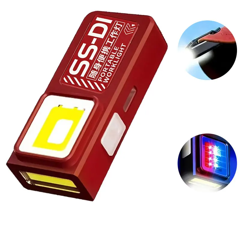 미니 LED 손전등 USB 충전식  토치 휴대용 포켓 랜턴 홍수 작업등 자석 야외 비상용 11,400원