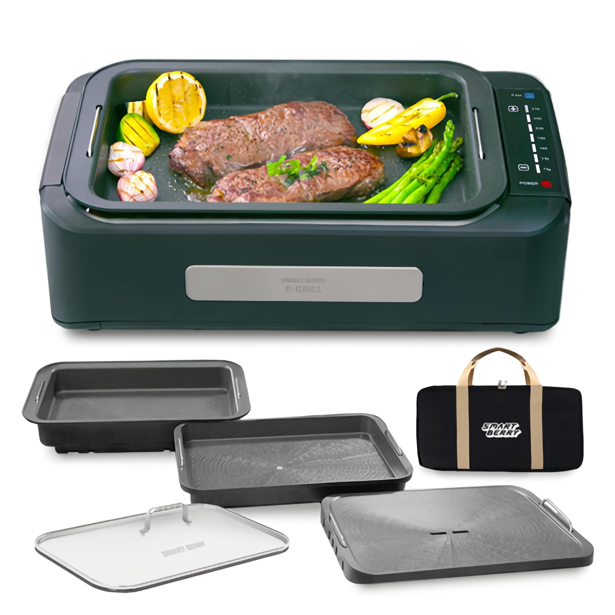 스마트베리 케이 그릴 본체 + 전용팬 3종 + 전용뚜껑 + 전원선 + 전용가방 189,000원