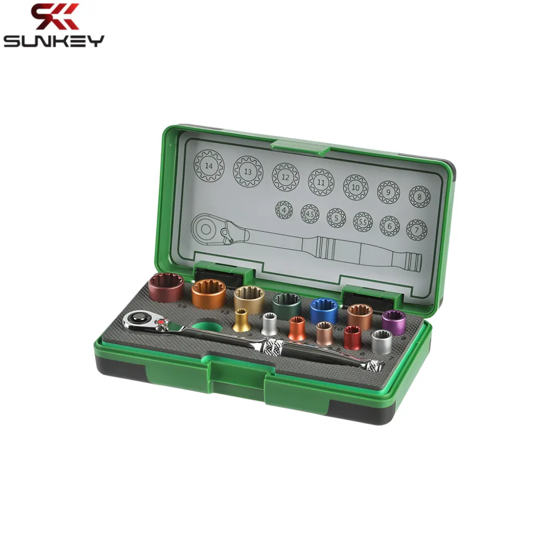 썬키 소켓렌치세트 SSR-14CS 12각 라쳇핸들 복스알 핸드소켓 14PCS 1/4 47,160원