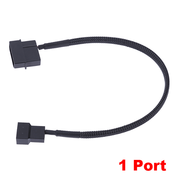 En-Lab IDE Molex 4 핀 커넥터 쿨러 냉각 Molex 팬 어댑터 스플리터 전원 슬리브 케이블 (12V 전용)-25cm 3 13,300원