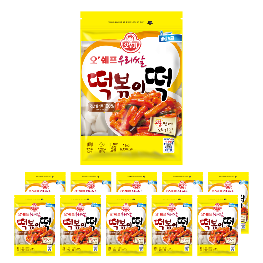 오뚜기 오쉐프 우리쌀 떡볶이떡 1kg 64,800원