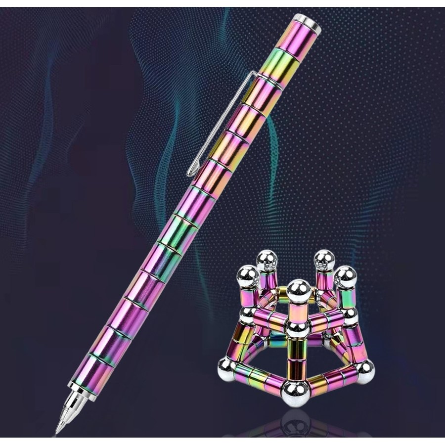 마그네틱펜 자석펜 자력필기구 선물, 레인보우 9,700원