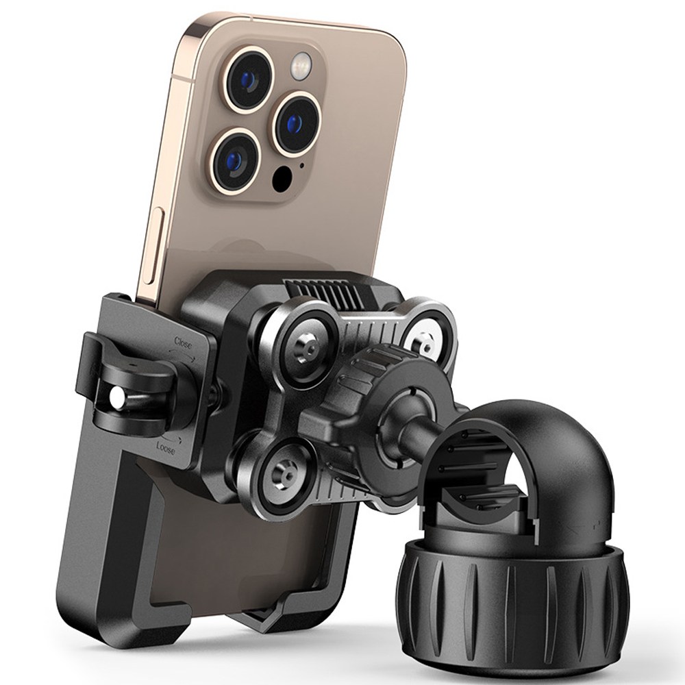 강력고정 로드 자전거 핸드폰 거치대 핸들바 원터치, 블랙, 1개 24,500원