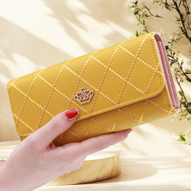 샤샤벨 크라운 퀼팅 장지갑 고급 가죽 여성 지갑 14,800원