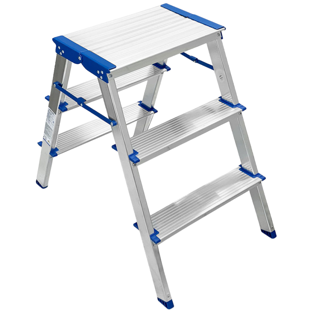 [Boseung_navid] 접이식 사다리 광폭형 가정용 광폭사다리 2단 3단a형 알루미늄 경량 도배 우마 현장 발판넓은사다리 42,000원