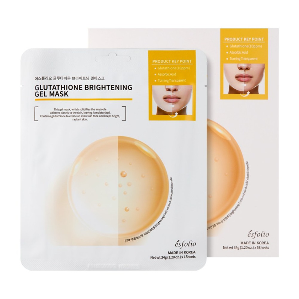 에스폴리오 글루타치온 브라이트닝 하이드로겔 마스크(5매), 1개, 34g 13,000원